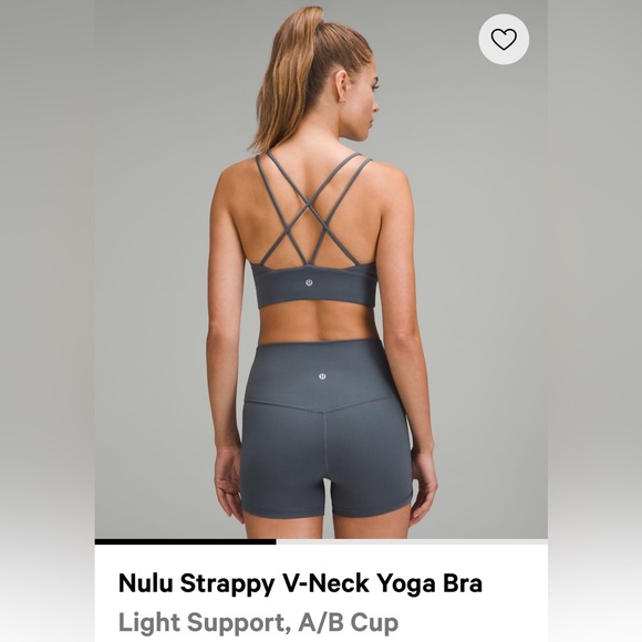 NWT Lululemon Nulu Strappy V-Neck Yoga Bra - Picture 2 of 8
